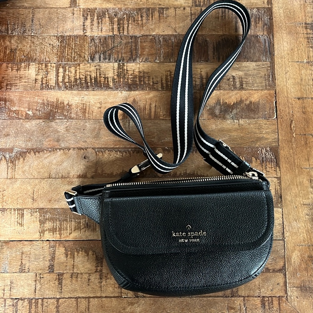 Kate Spade Black Leather ROSIE BELT BAG
